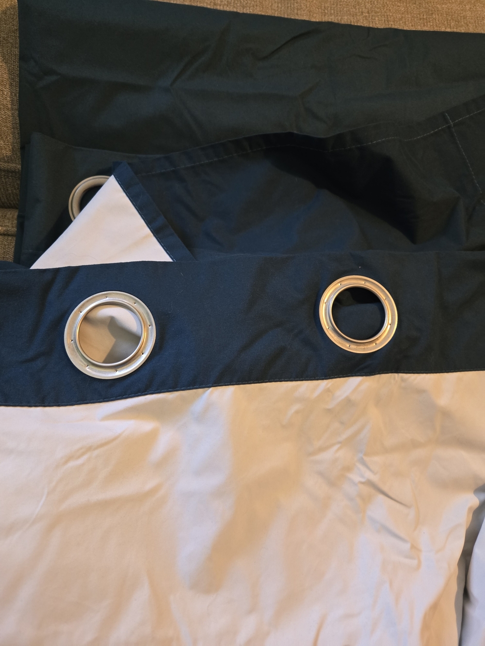 Sun Zero Cyrus Energy Saving Dark Teal Grommet Top Blackout Curtain Panels (2) - Picture 4 of 8
